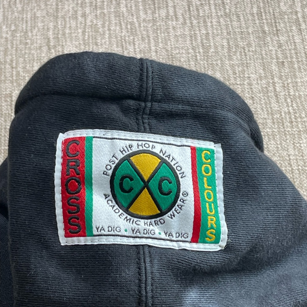 Cross Colours Black Hoodie with Multicolor Print - Picture 3 of 11